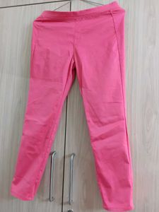 Pink Stretchable Pants
