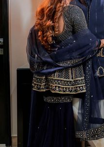 Cutdana Hand Work Suit 3 Piec3 check Description