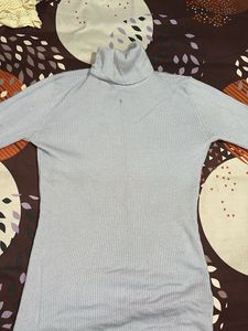 Light Blue Turtleneck Sweater