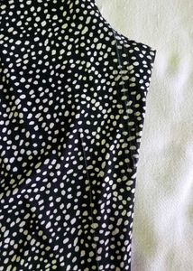 Chic Black &amp; White Polka Dot Top