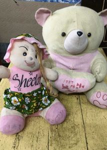 Cute Plush Toys - Bear & Doll