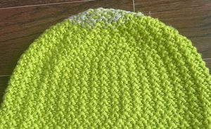 Lime Green Knit Beanie Hat