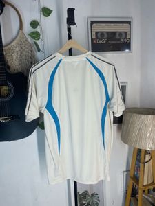Adidas White &amp; Blue T-Shirt