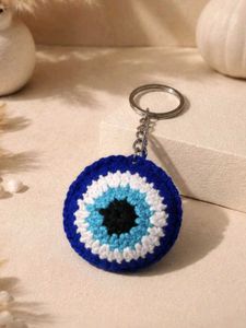 Handmade Evil Eye Keychain Set