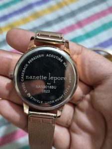 Nanette Lepore Rose Gold Watch &amp; Bracelet Set