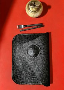 Black Textured Leather Kindle Case