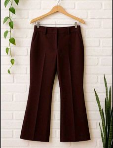 Maroon Flare trousers