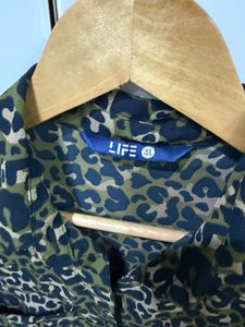Leopard Print Shirt Dress