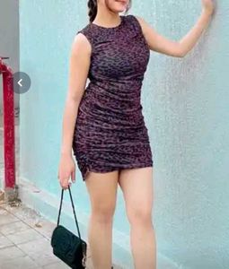 Animal Print Bodycon Mini Dress