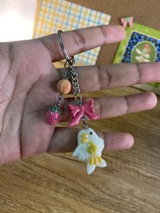 Fish &amp; strawberry Keychain
