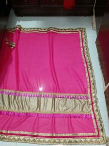 Pink Embellished Saree
