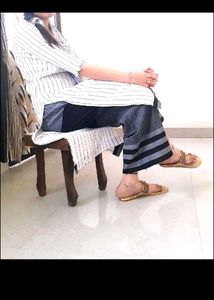 Striped Cotton Kurta Set
