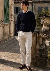 Old Money Cream Beige Chinos