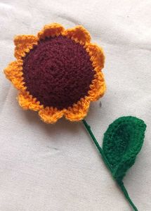 Crochet big Sunflower