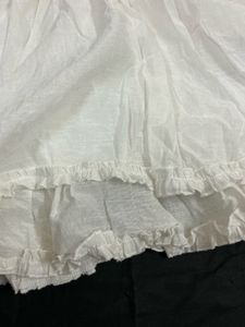 fairy core White Mini Dress( not transparent, read