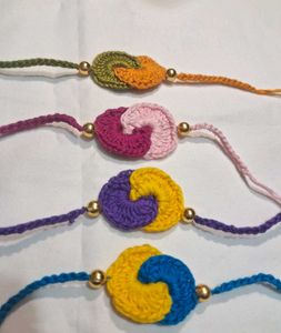 Handmade Crochet rakhi set of 4🌸