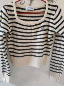Striped Cropped Sweater