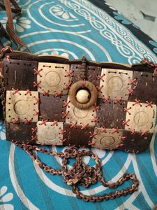 Unique Handmade Coconut Shell Clutch