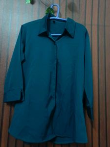 Teal Button-Up Shirt