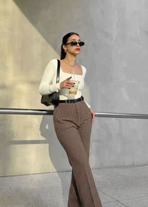 Mango Houndstooth Trousers
