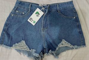 Distressed Denim Shorts
