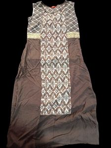Stylish Brown Printed Kurta