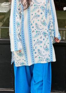blue farshi salwar set-10%off just for today
