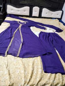 Purple Kurta Set