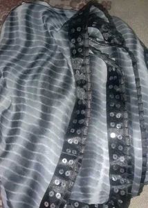 Zebra Saree Floral Print