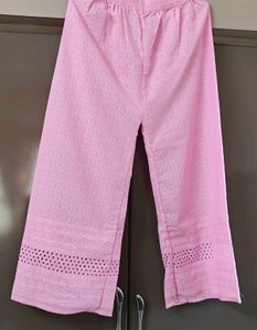Elegant Pink Chikankari plazzo