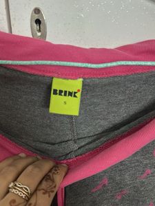 Gray &amp; Pink Patterned Shorts