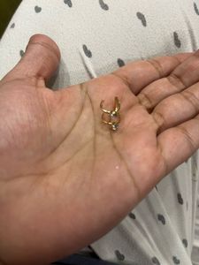 Unique Gold Tone Geometric Earrings