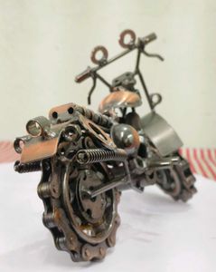 Handmade Miniature Motorcycle Aesthetic Showpiece