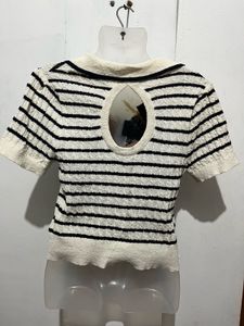Chic Striped Polo Shirt