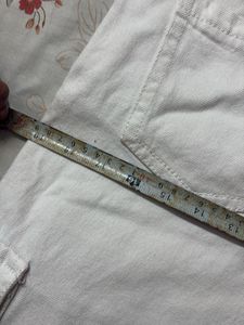 White Cargo Pants