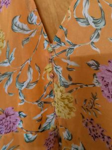 Vibrant Floral Print Midi Dress