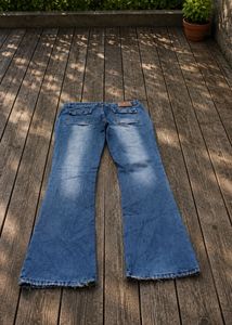 Classic Blue Denim Flare Jeans