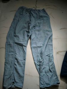 Light Blue Casual Pants