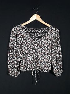 Black & Mutli Color Printed Top ( Women's )