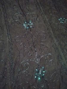 Embellished Brown Ethnic Skirt