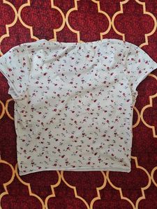 Cute Floral Urbanic Crop Top