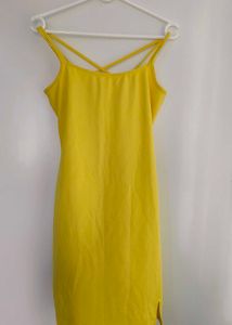 Bright Yellow Mini Dress