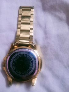 Gold Chronograph Watch