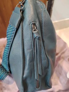 Textured Leather Hobo Bag