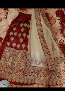 Maroon Embroidered Lehenga Choli