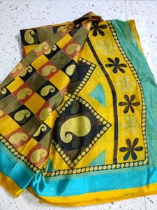 Beautiful Yellow Saree