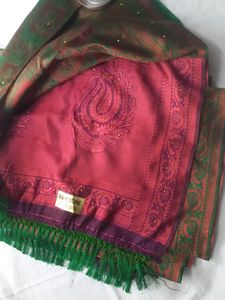 GREEN AND PINK Saree