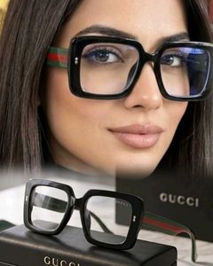 Gucci Black Square Eyeglasses