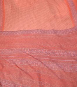 Elegant Peach Printed Saree