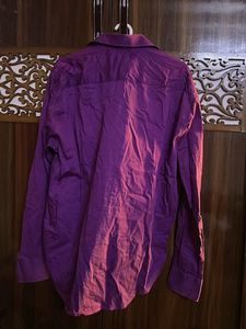 Elegant Purple Button-Up Shirt